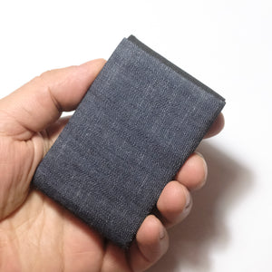 Upgrade Your Everyday Carry with Our Vegan Denim Minimalist Wallet Collection -  FULL RFID blocking - minimalist mens wallet