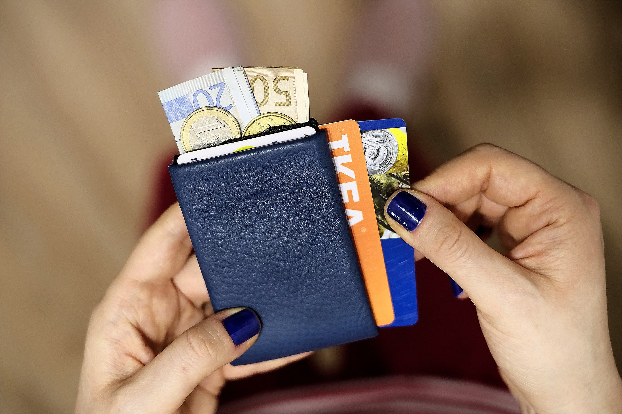 2 pz portafoglio RFID originale Wonder Wallet incredibile sottile visto