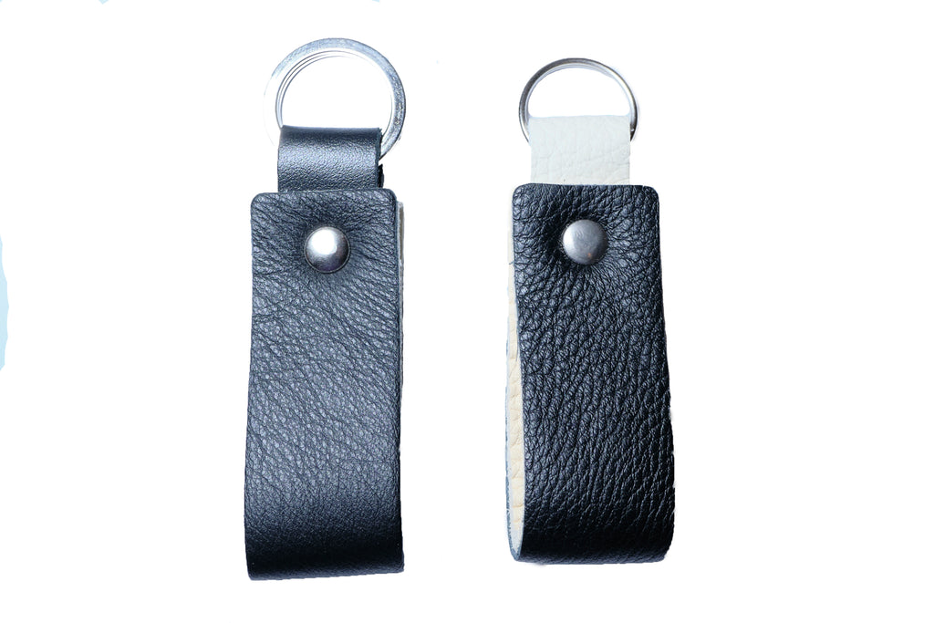 Nero Wallet - Cool Leather Keychain for Men and Women - Key Holder - Key Organizer - Double Colors Leather - Set of 2 - Random Colors - minimalist mens wallet