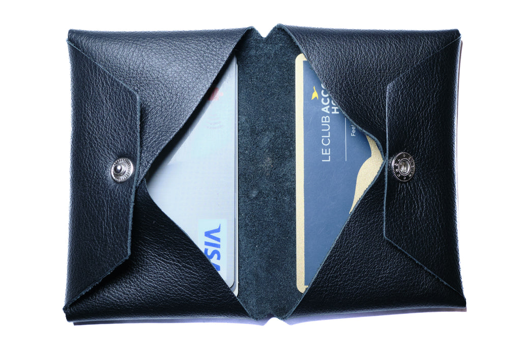 Minimalist Bifold Wallet - Alcantara Wallet for Men and Women - Leather Mens Wallets - minimalist mens wallet