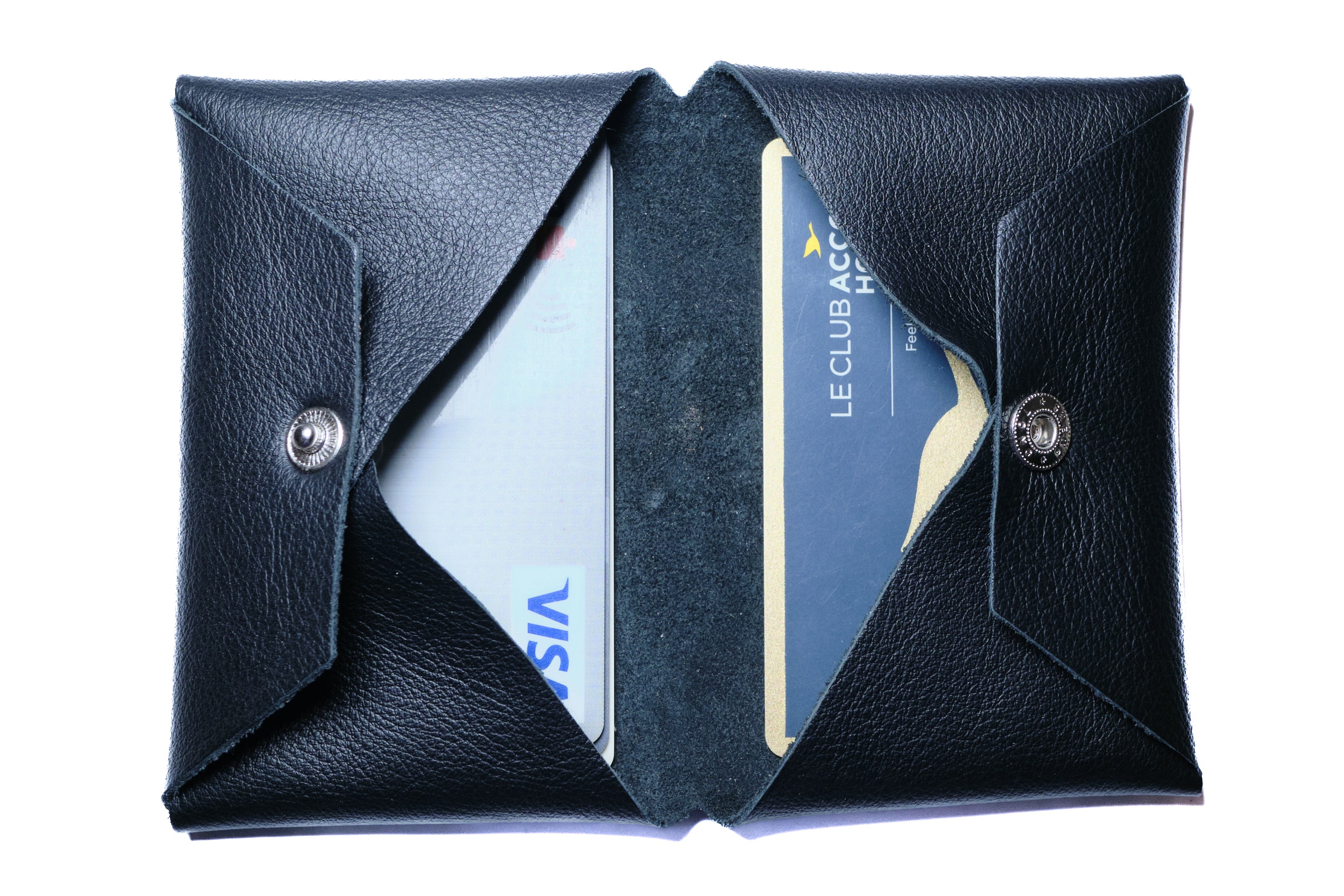 Minimalist Bifold Wallet - Alcantara Wallet for Men and Women - Leather Mens Wallets - minimalist mens wallet