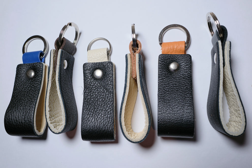 Nero Wallet - Cool Leather Keychain for Men and Women - Key Holder - Key Organizer - Double Colors Leather - Set of 2 - Random Colors - minimalist mens wallet