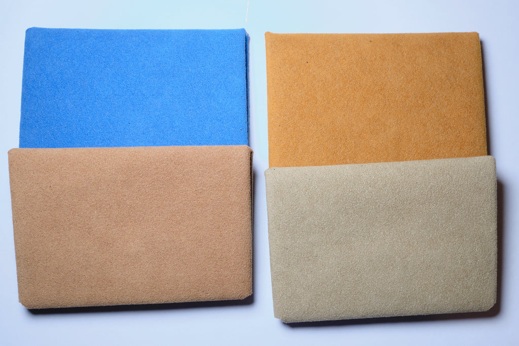 Minimalist Bifold Wallet - Alcantara Wallet for Men and Women - Leather Mens Wallets - minimalist mens wallet