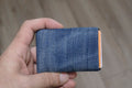 Minimalist Wallet - Mens Wallets - RFID Wallet - Carry Your Essentials in Style with Our Sustainable Recycled Denim - minimalist mens wallet