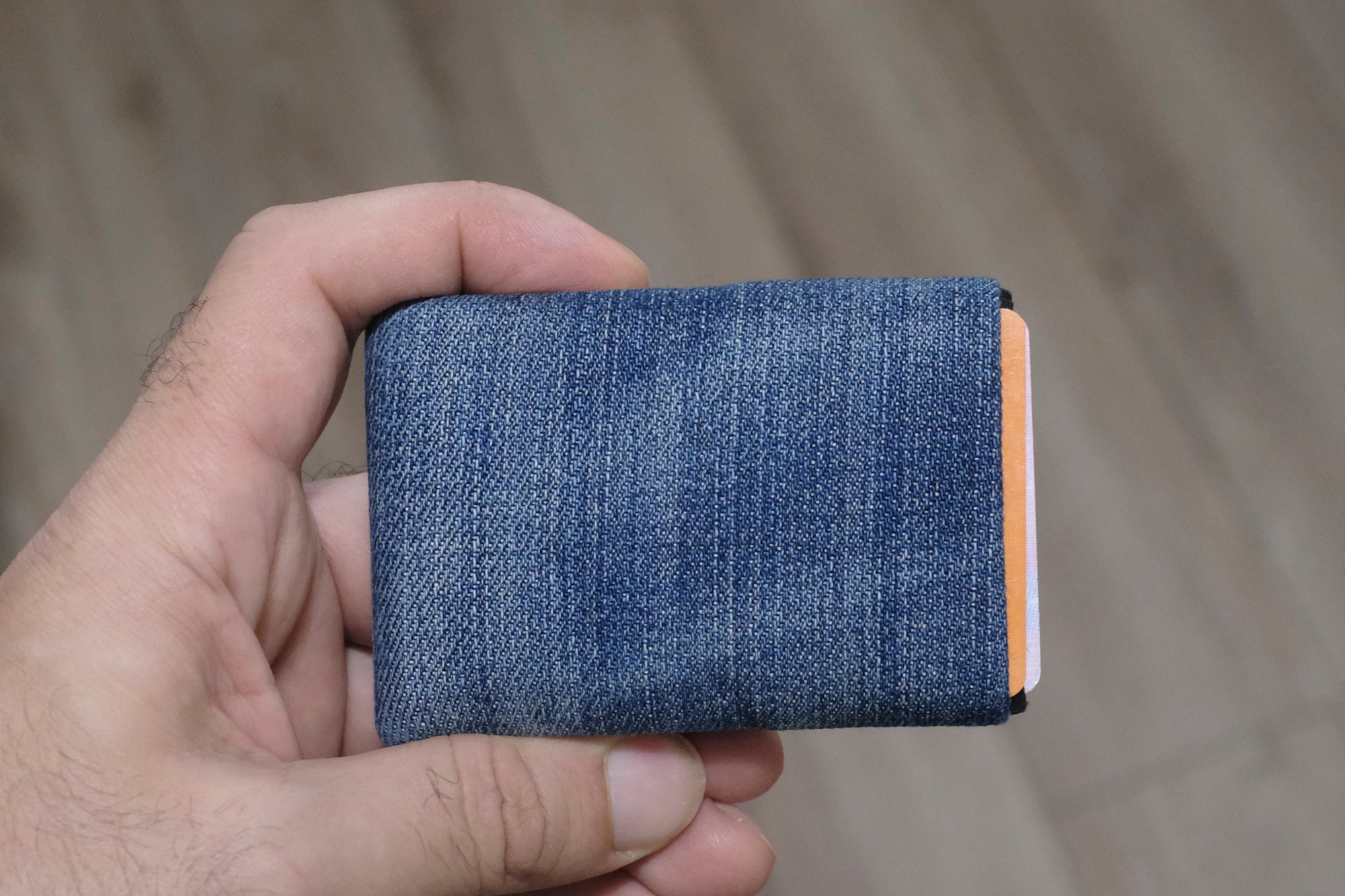 Minimalist Wallet - Mens Wallets - RFID Wallet - Carry Your Essentials in Style with Our Sustainable Recycled Denim - minimalist mens wallet