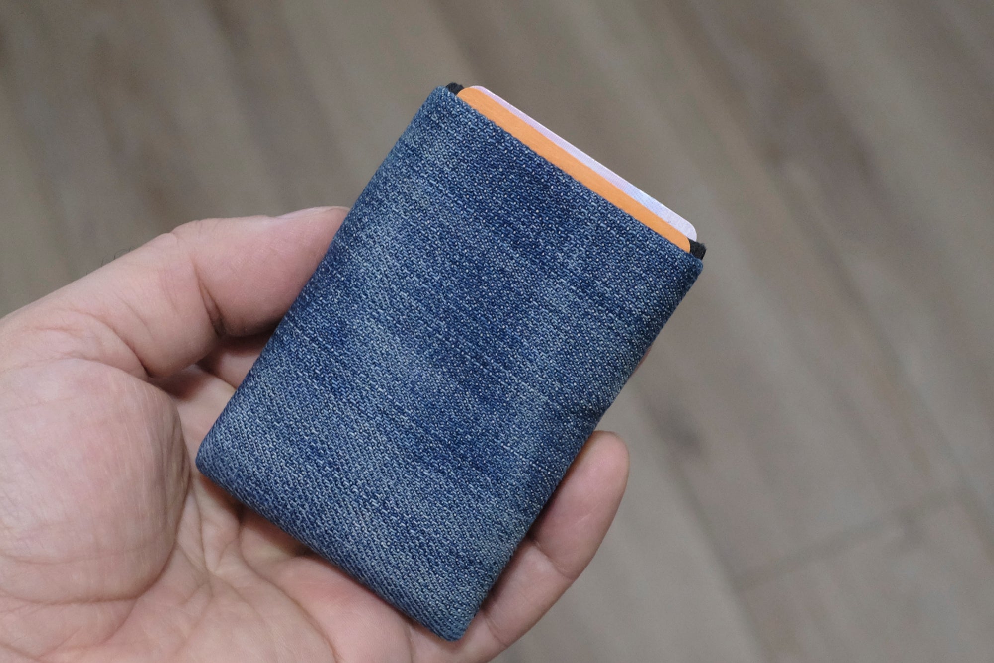 Minimalist Wallet - Mens Wallets - RFID Wallet - Carry Your Essentials in Style with Our Sustainable Recycled Denim - minimalist mens wallet
