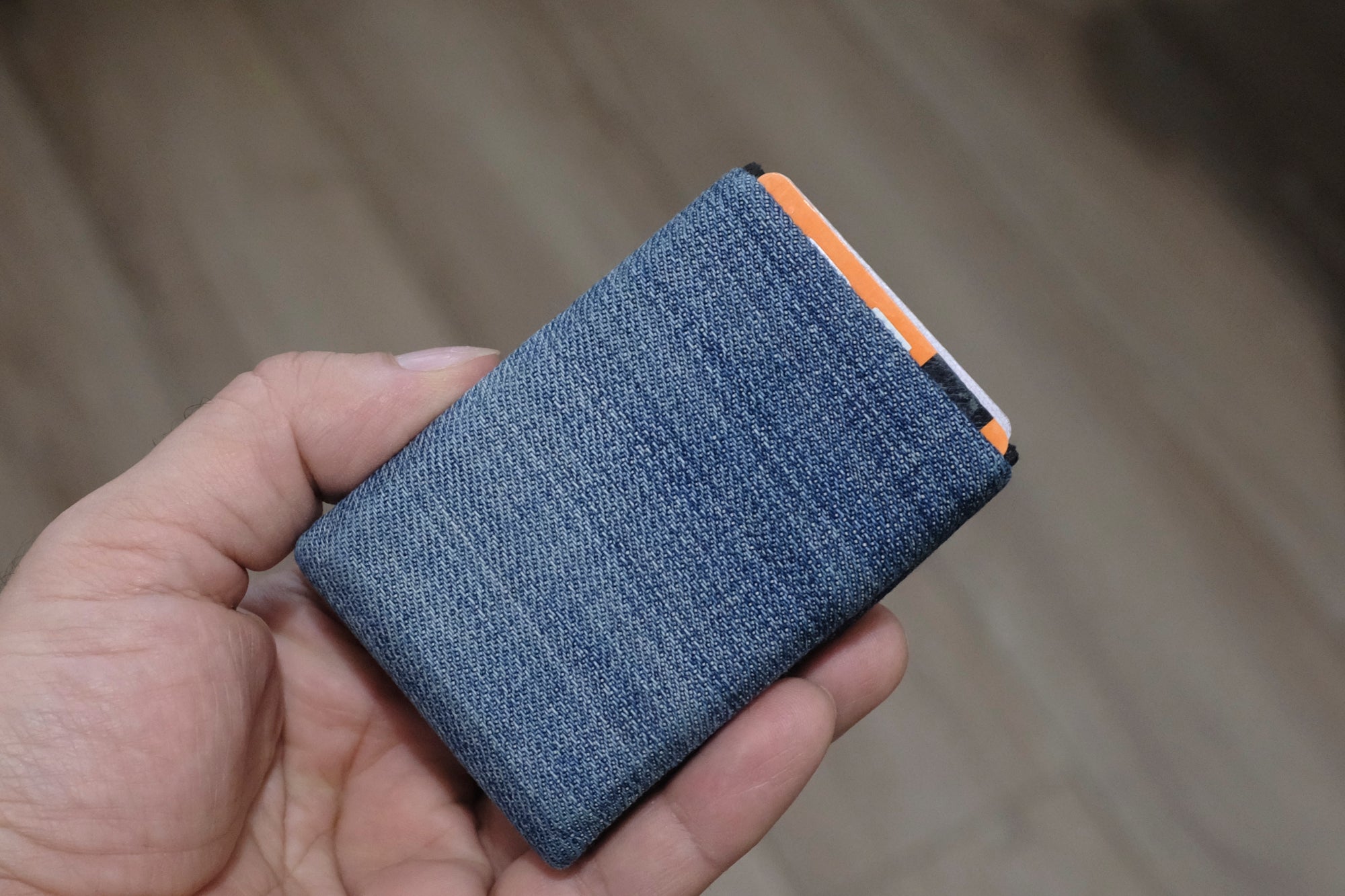 Minimalist Wallet - Mens Wallets - RFID Wallet - Carry Your Essentials in Style with Our Sustainable Recycled Denim - minimalist mens wallet
