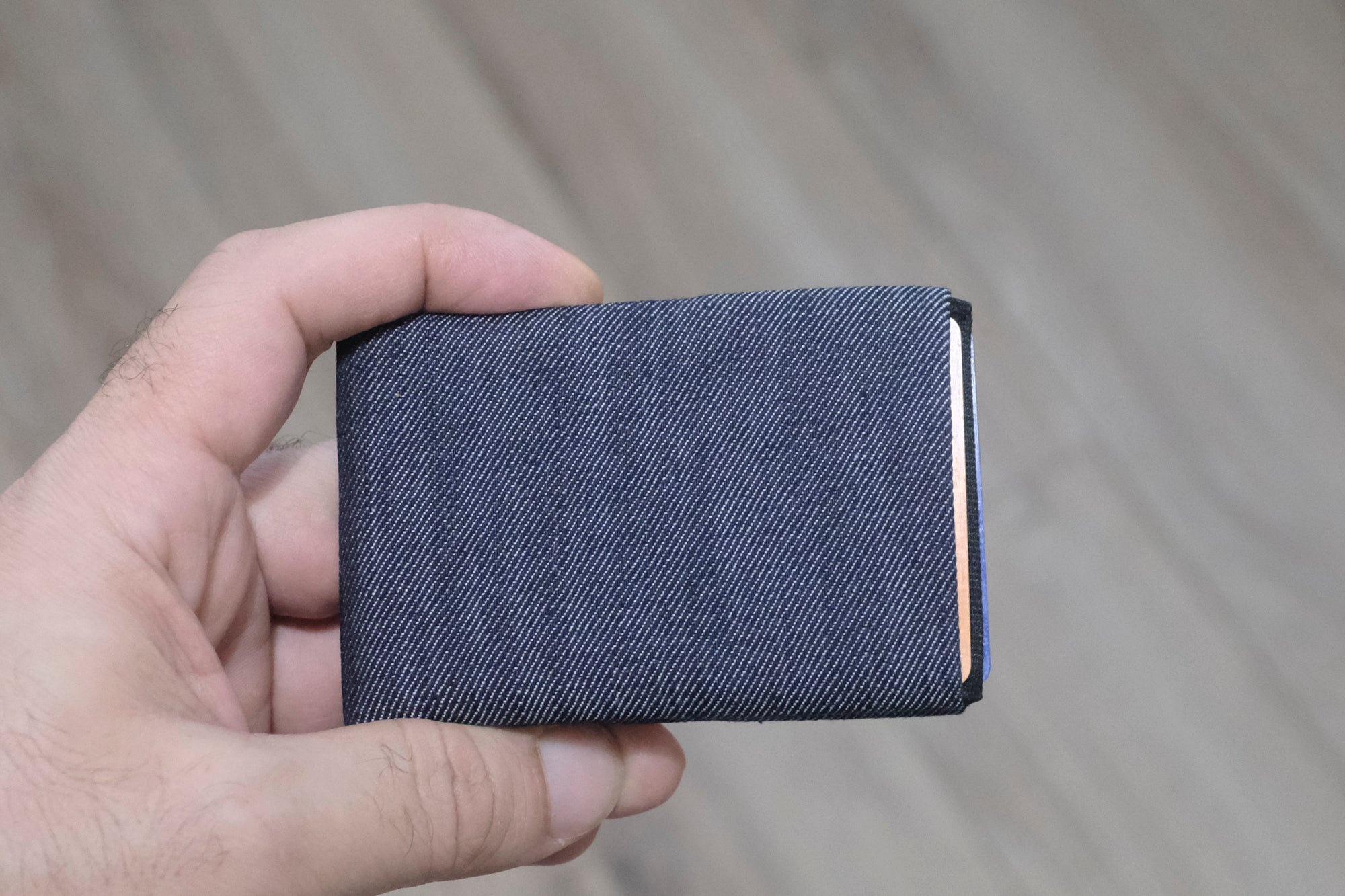 Upgrade Your Everyday Carry with Our Vegan Denim Minimalist Wallet Collection -  FULL RFID blocking - minimalist mens wallet