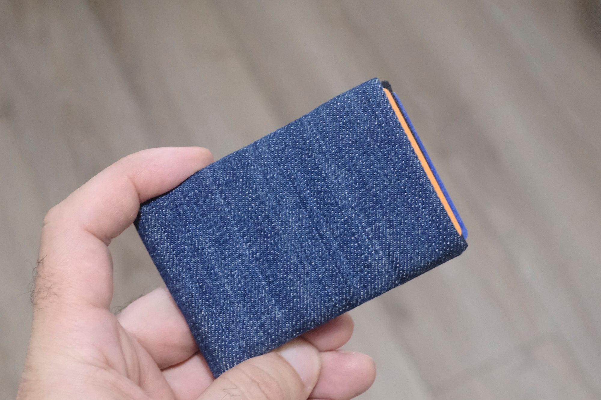Minimalist Wallet - Mens Wallets - RFID Wallet - Carry Your Essentials in Style with Our Sustainable Recycled Denim - minimalist mens wallet
