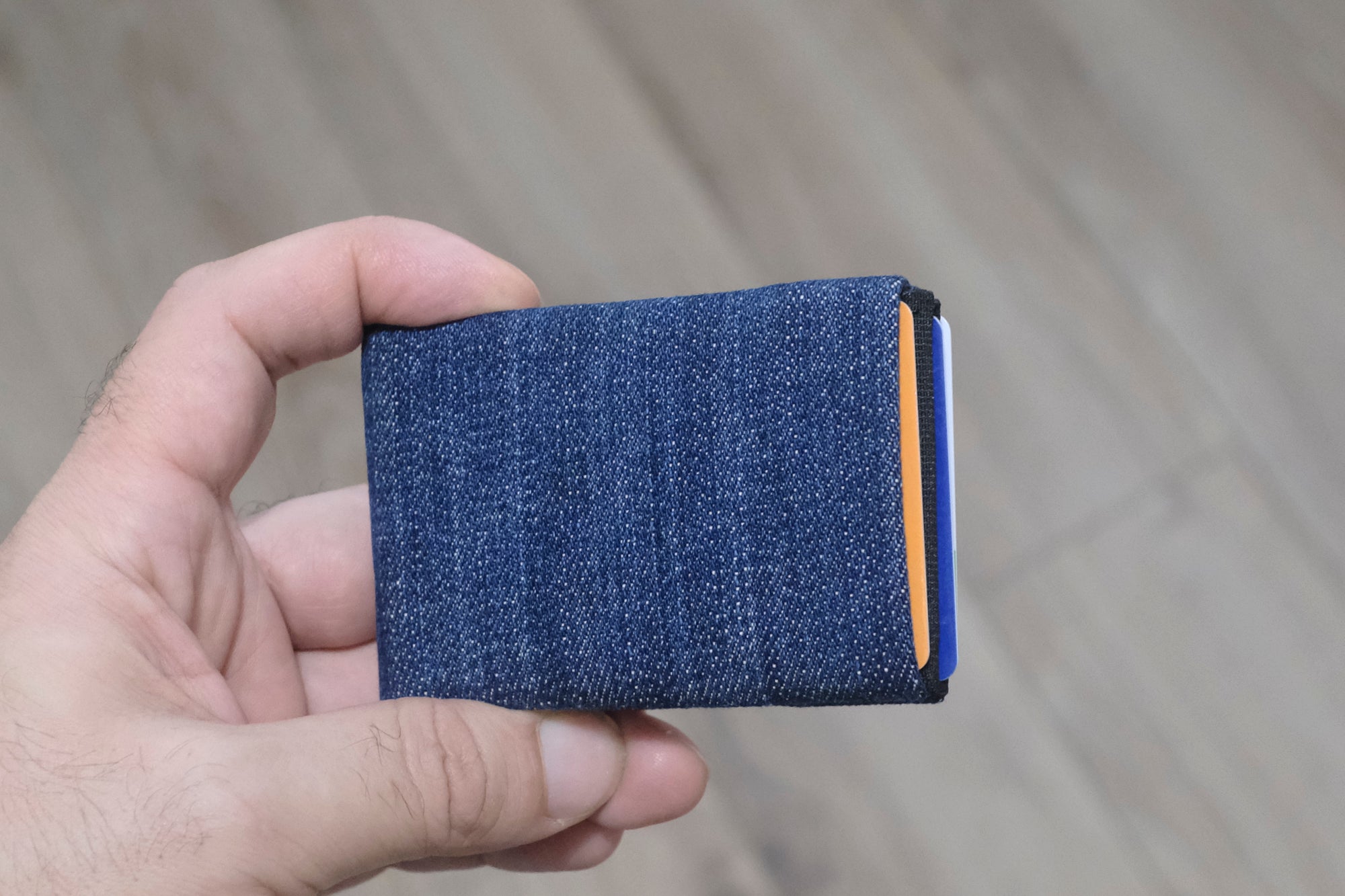Minimalist Wallet - Mens Wallets - RFID Wallet - Carry Your Essentials in Style with Our Sustainable Recycled Denim - minimalist mens wallet