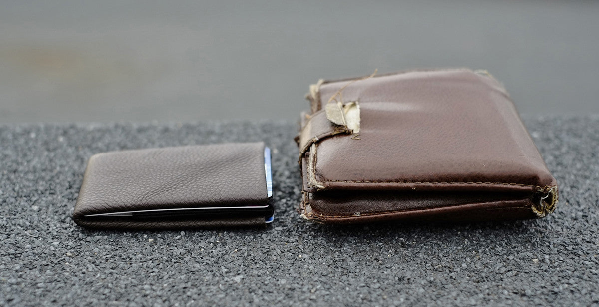 Nero Wallet 03 Design Series - Experience the Perfect Balance of Form and Function with Our Leather Minimalist Wallets - RFID blocking 4 +1 - minimalist mens wallet