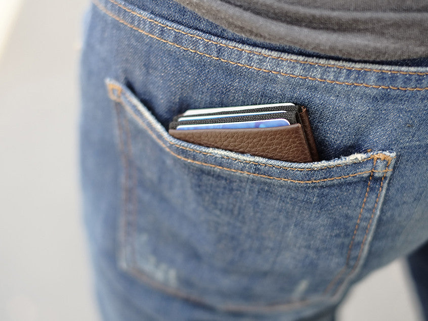 Nero Wallet 02 Design Series - Streamline Your Everyday Carry with Our Leather Minimalist Wallets - FULL RFID blocking - minimalist mens wallet