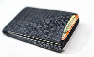 Experience the Perfect Balance of Sustainability and Style with Our Vegan Denim Minimalist Wallets -  NO RFID protection - minimalist mens wallet