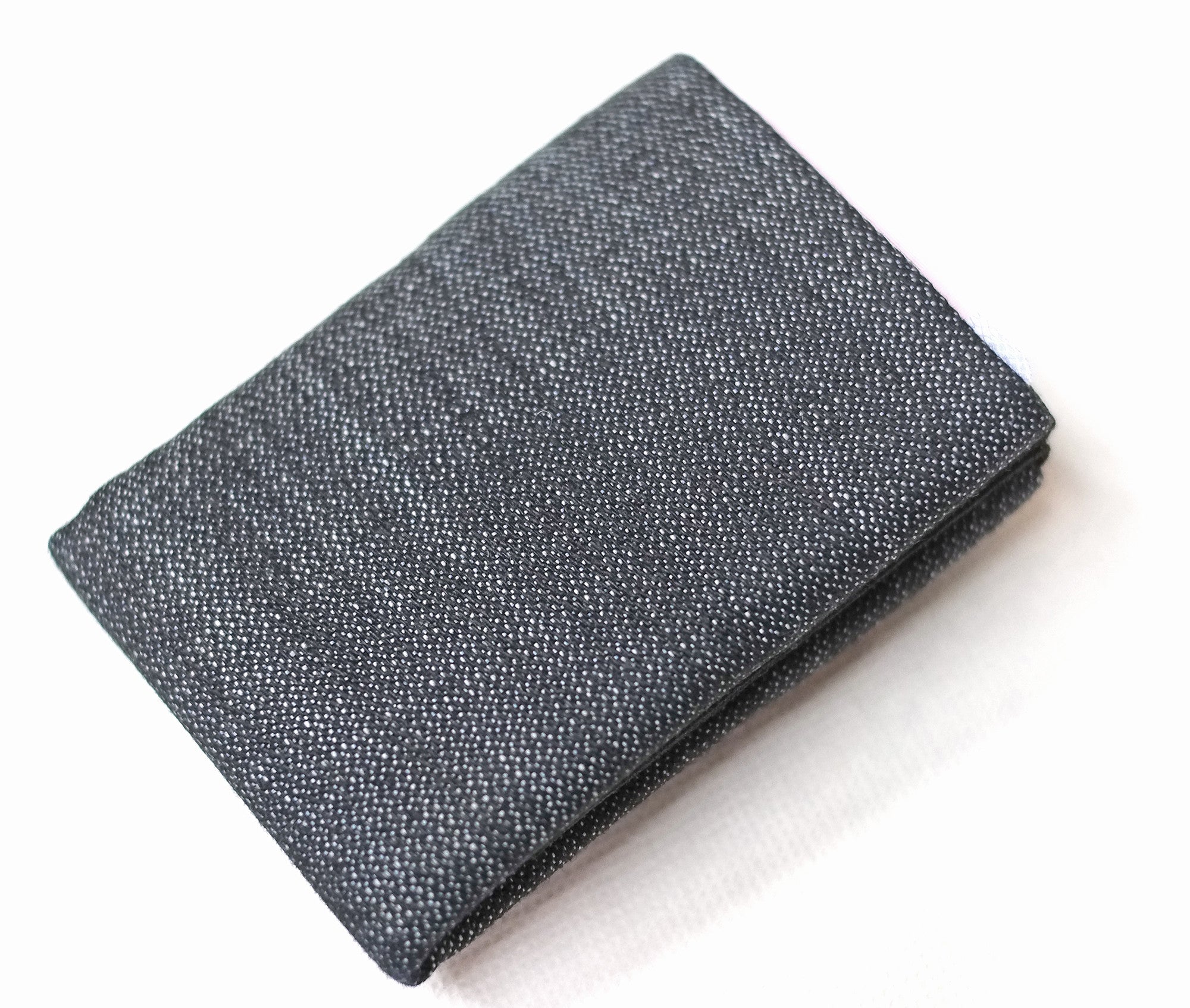 Experience the Perfect Balance of Sustainability and Style with Our Vegan Denim Minimalist Wallets -  NO RFID protection - minimalist mens wallet