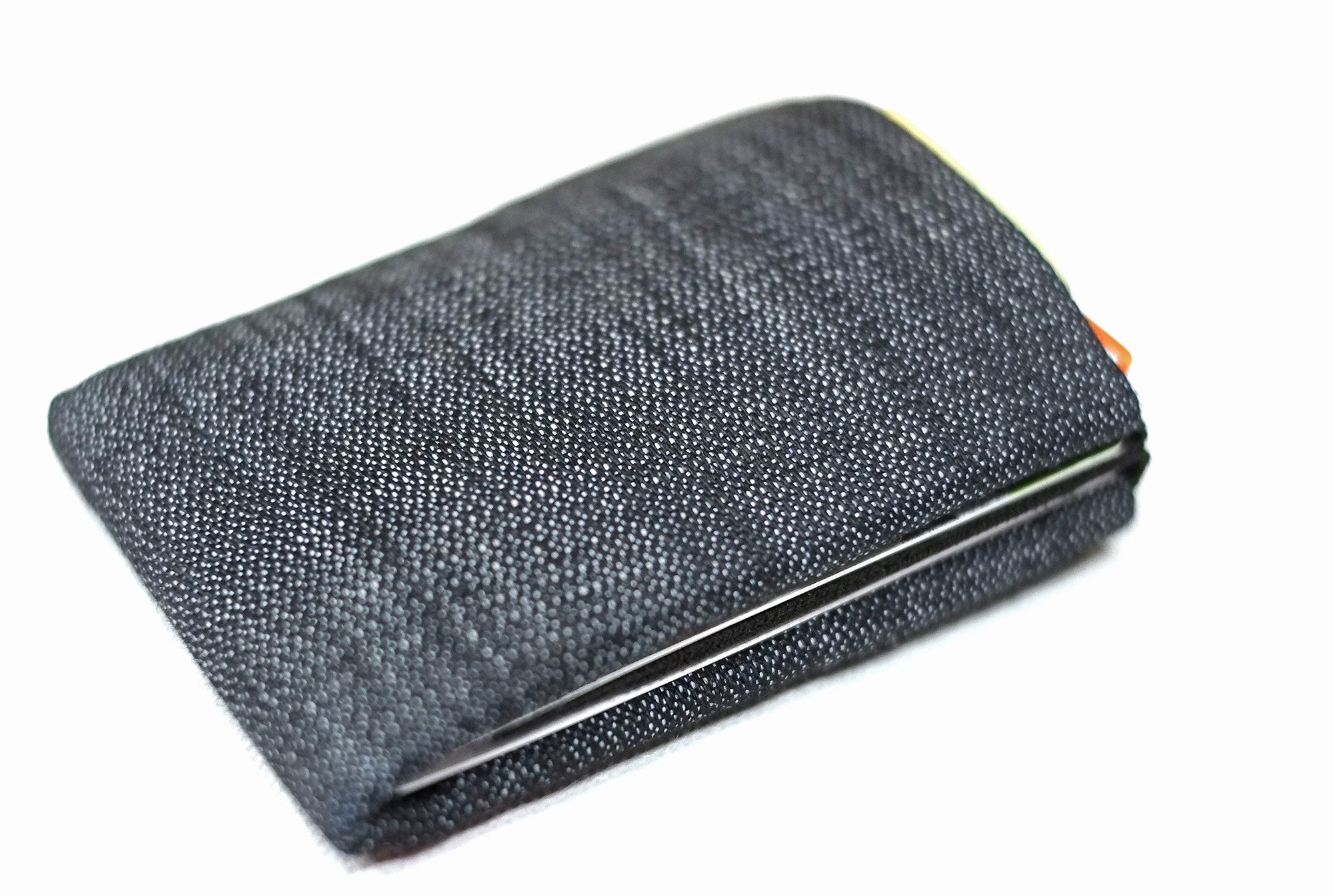 Experience the Perfect Balance of Sustainability and Style with Our Vegan Denim Minimalist Wallets -  NO RFID protection - minimalist mens wallet