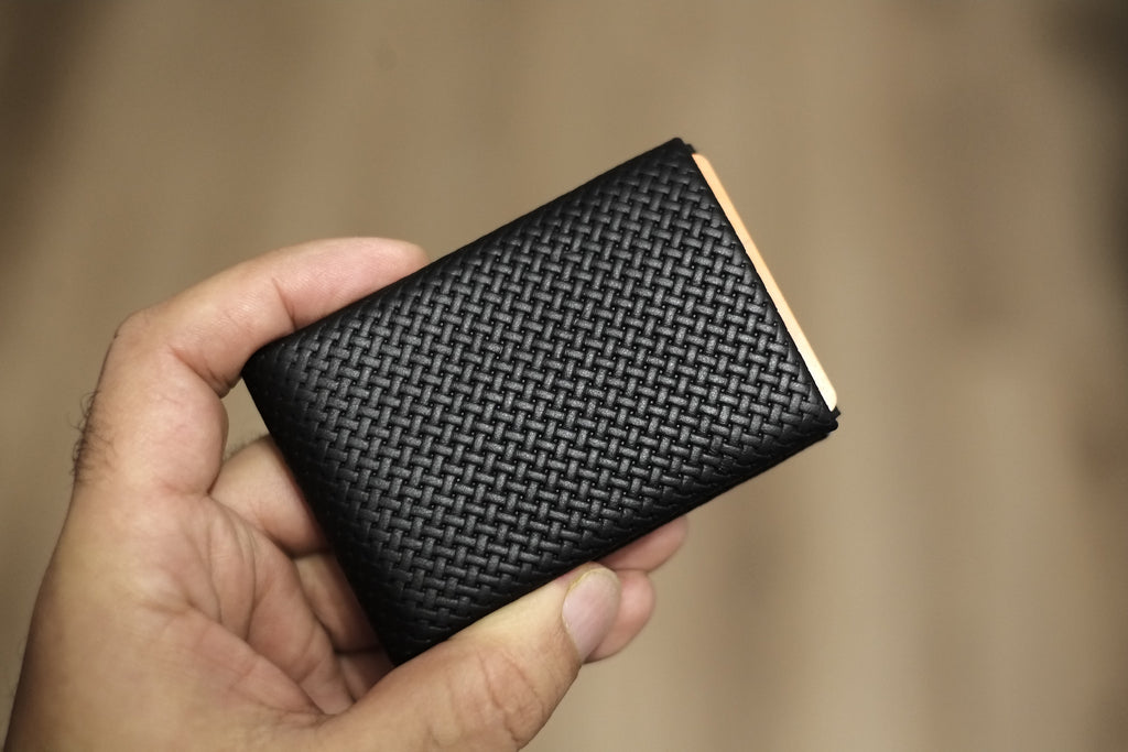 Nero Wallet 02 Design Series - Streamline Your Everyday Carry with Our Leather Minimalist Wallets - FULL RFID blocking - minimalist mens wallet