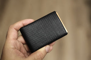Nero Wallet 02 Design Series - Experience the Perfect Balance of Form and Function with Our Leather Minimalist Wallets - RFID blocking 4 +1 - minimalist mens wallet