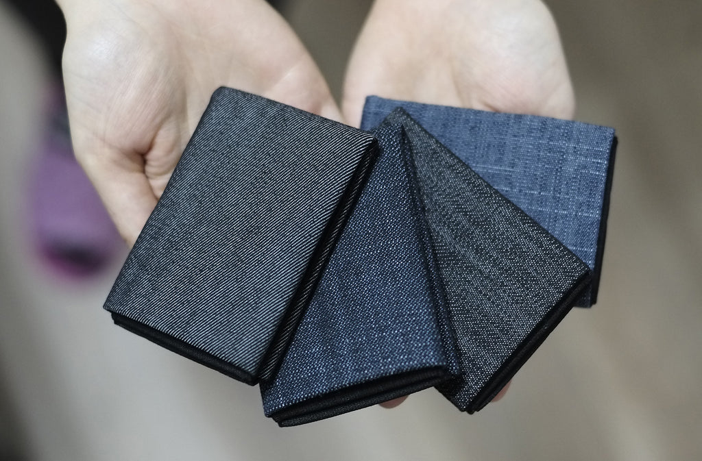 Upgrade Your Everyday Carry with Our Vegan Denim Minimalist Wallet Collection -  FULL RFID blocking - minimalist mens wallet