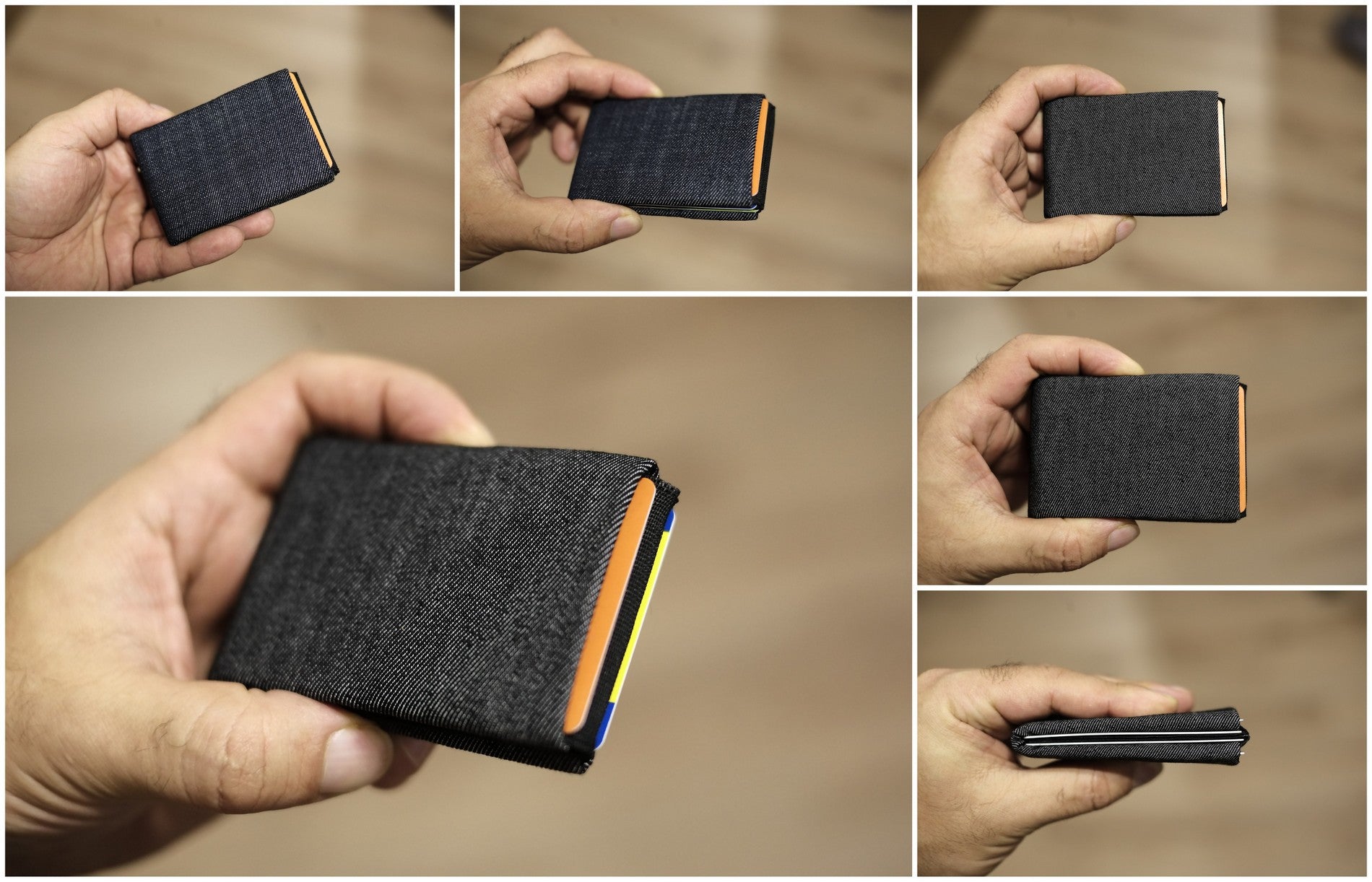Effortlessly Cool: Discover Our Vegan Denim Mens Wallets - RFID blocking 4 +1 - minimalist mens wallet