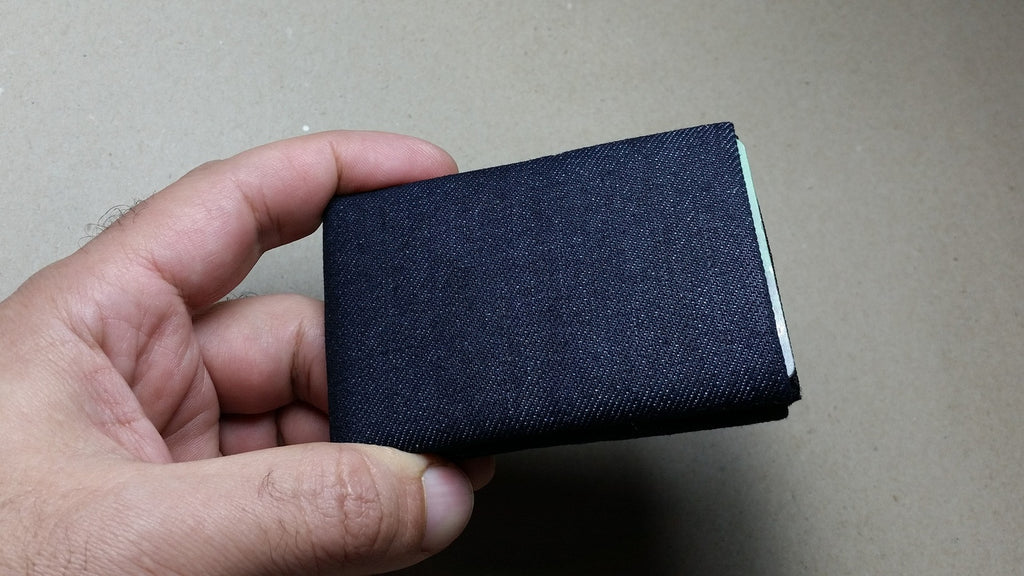 Effortlessly Cool: Discover Our Vegan Denim Mens Wallets - RFID blocking 4 +1 - minimalist mens wallet