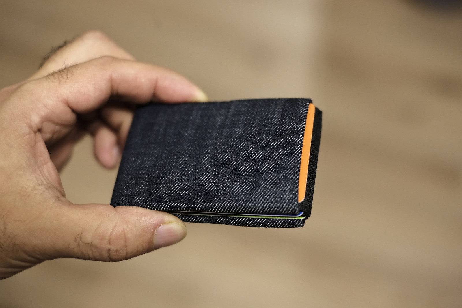 Effortlessly Cool: Discover Our Vegan Denim Mens Wallets - RFID blocking 4 +1 - minimalist mens wallet