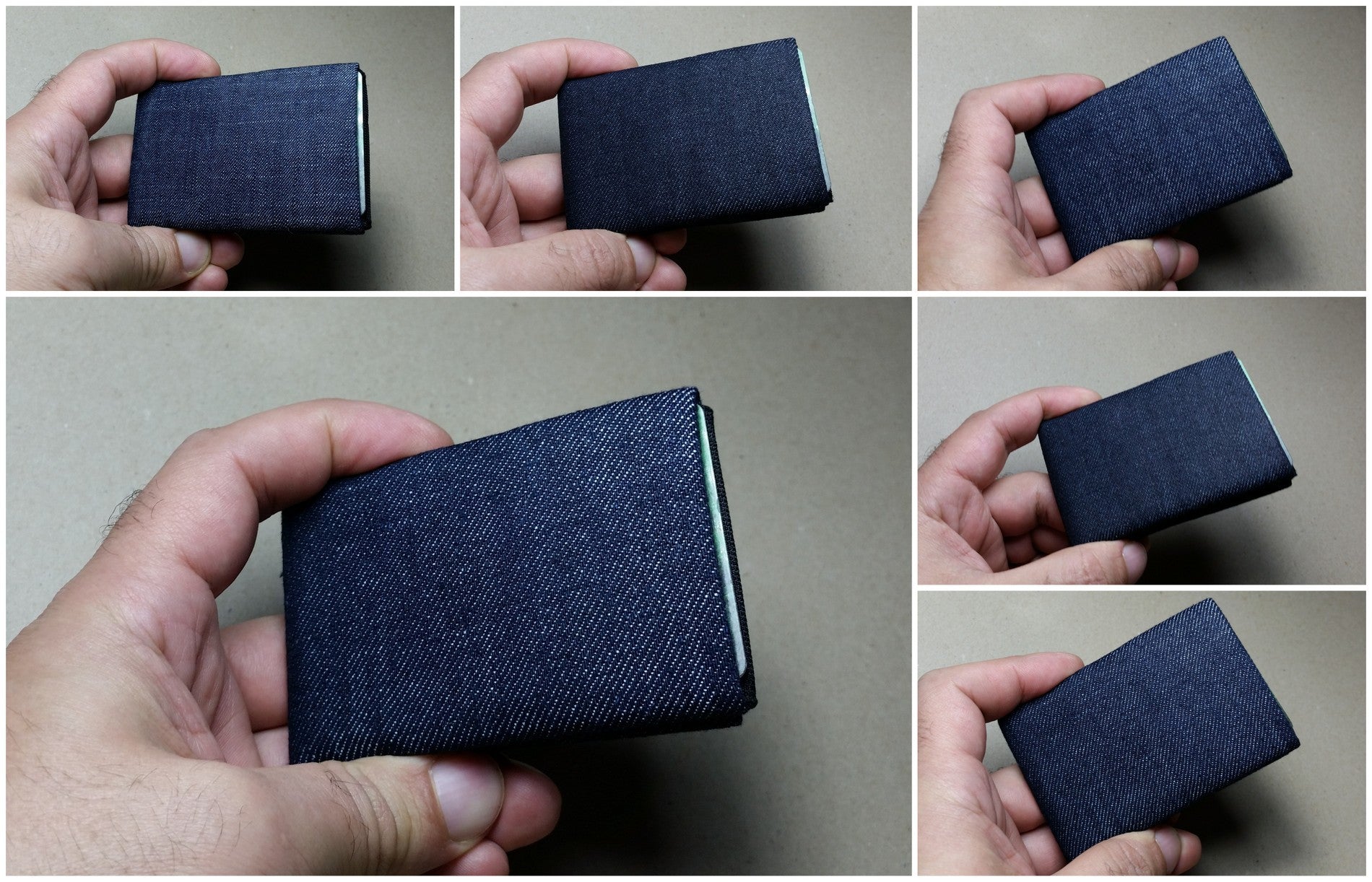 Upgrade Your Everyday Carry with Our Vegan Denim Minimalist Wallet Collection -  FULL RFID blocking - minimalist mens wallet