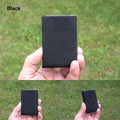 Alcantara Minimalist Wallet: The Perfect Fusion of Style and Functionality - RFID Wallet - Mens Wallet - Black - minimalist mens wallet