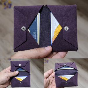 Minimalist Bifold Wallet - Alcantara Wallet for Men and Women