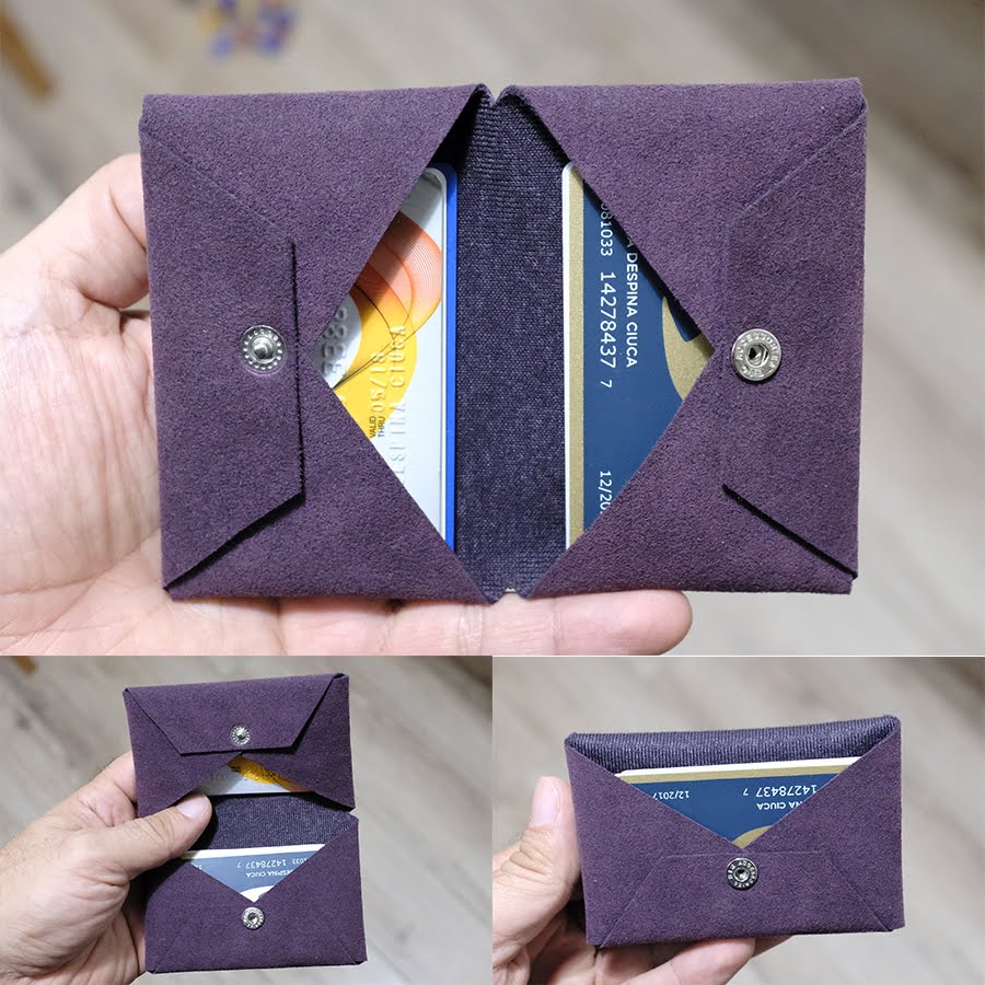 Minimalist Bifold Wallet - Alcantara Wallet for Men and Women