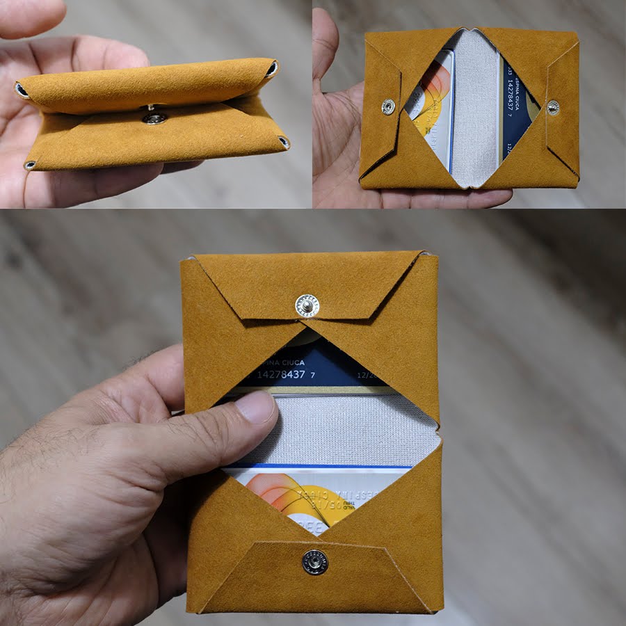 Minimalist Bifold Wallet - Alcantara Wallet for Men and Women