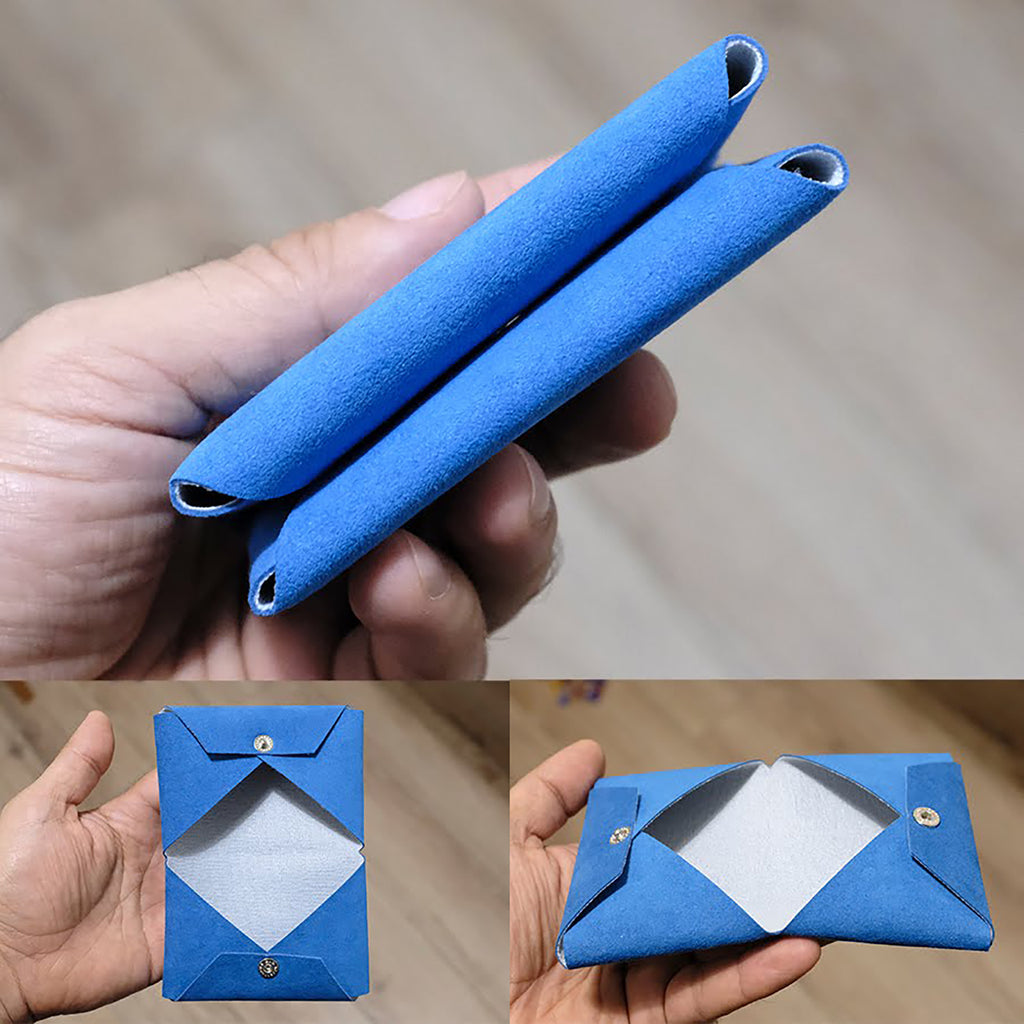 Minimalist Bifold Wallet - Alcantara Wallet for Men and Women