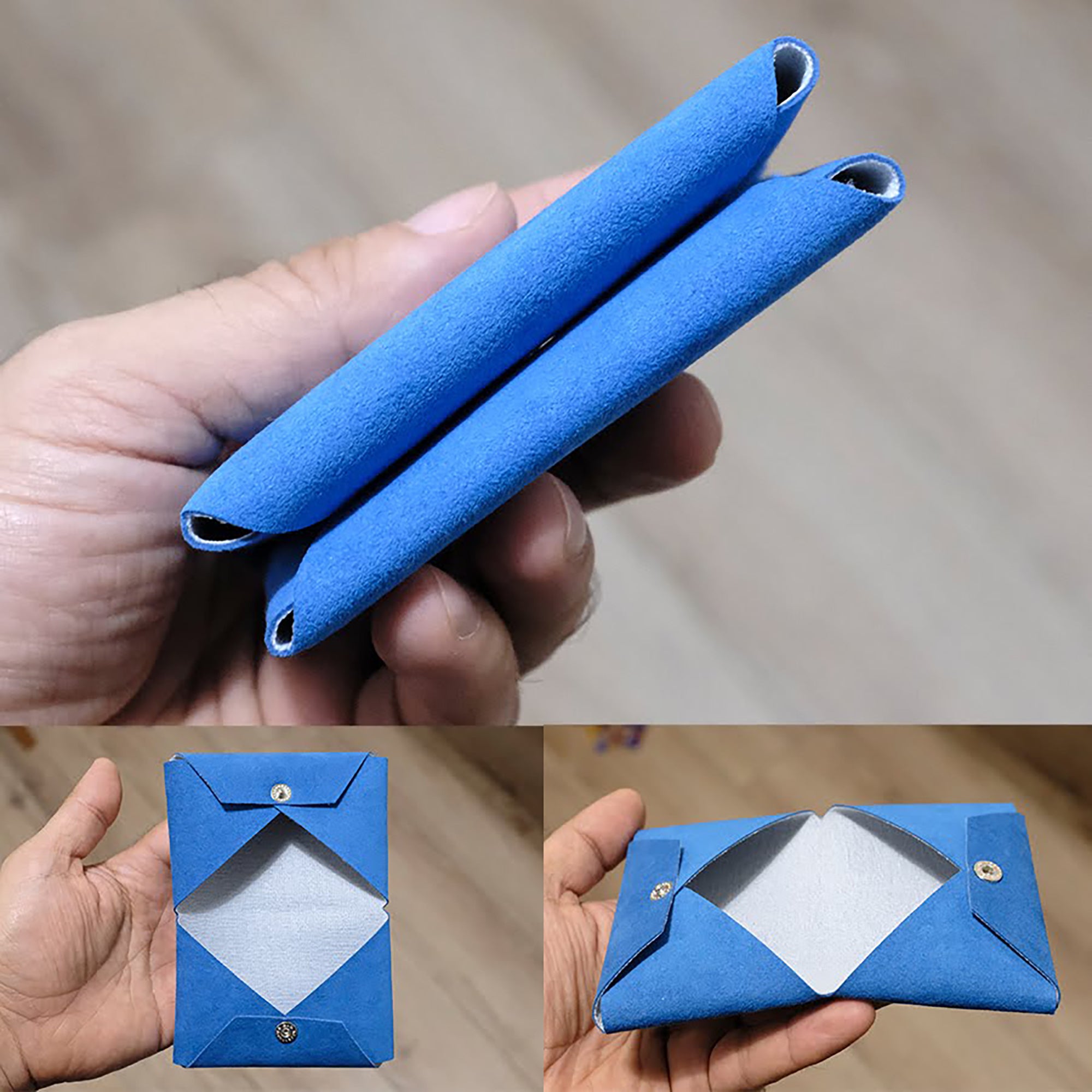 Minimalist Bifold Wallet - Alcantara Wallet for Men and Women