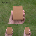 Alcantara Minimalist Wallet: The Perfect Fusion of Style and Functionality - RFID Wallet - Mens Wallet - Brown - minimalist mens wallet
