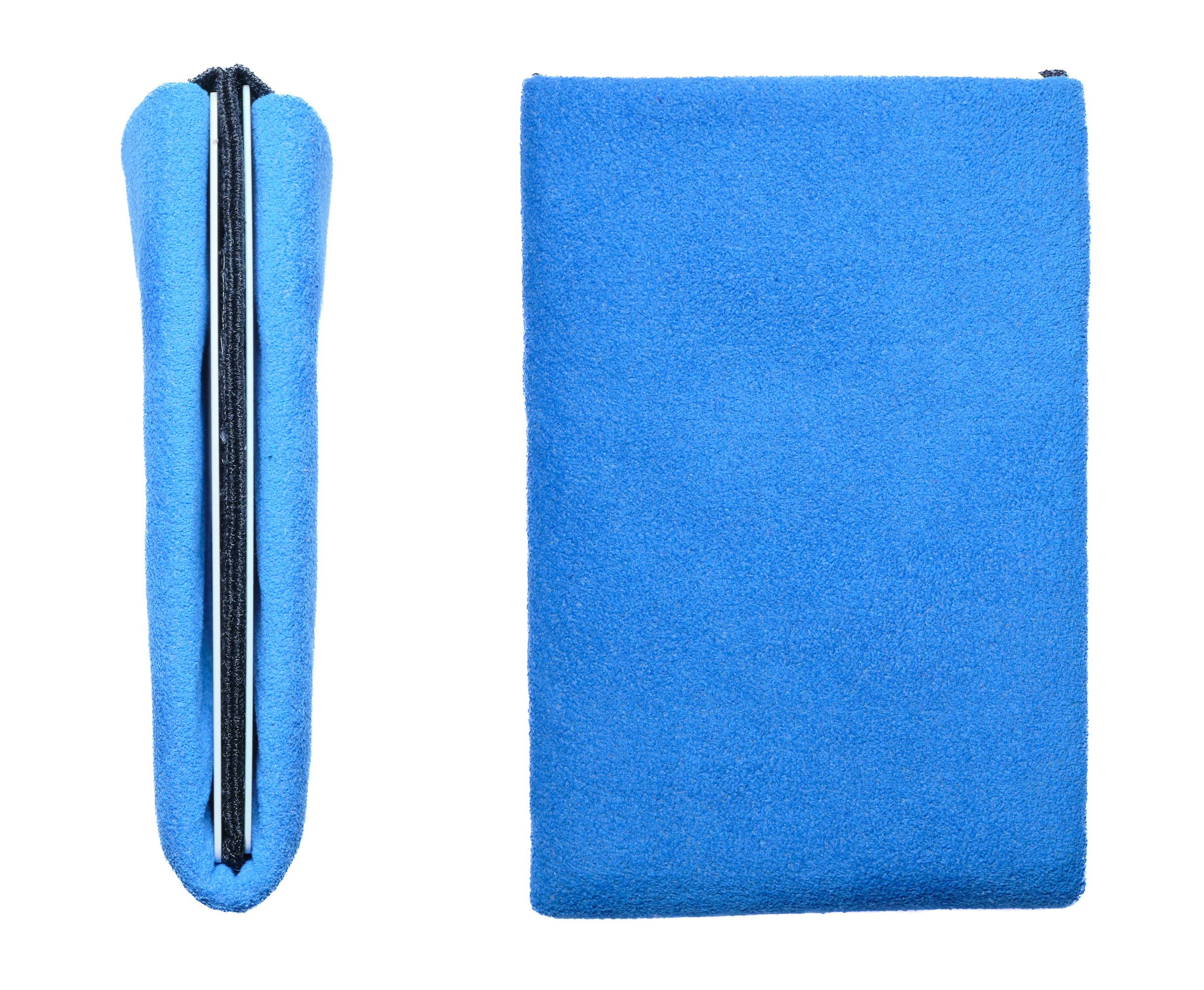 Alcantara Minimalist Wallet: The Ultimate Combination of Luxury and Utility - Men Wallet - RFID Wallet - Blu Ocean - minimalist mens wallet