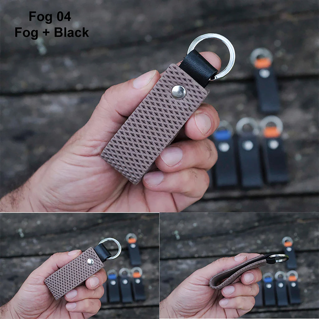 Nero Wallet - Cool Leather Keychain for Men and Women - Key Holder - Key Organizer - Double Colors Leather - Set of 2 - Random Colors - minimalist mens wallet