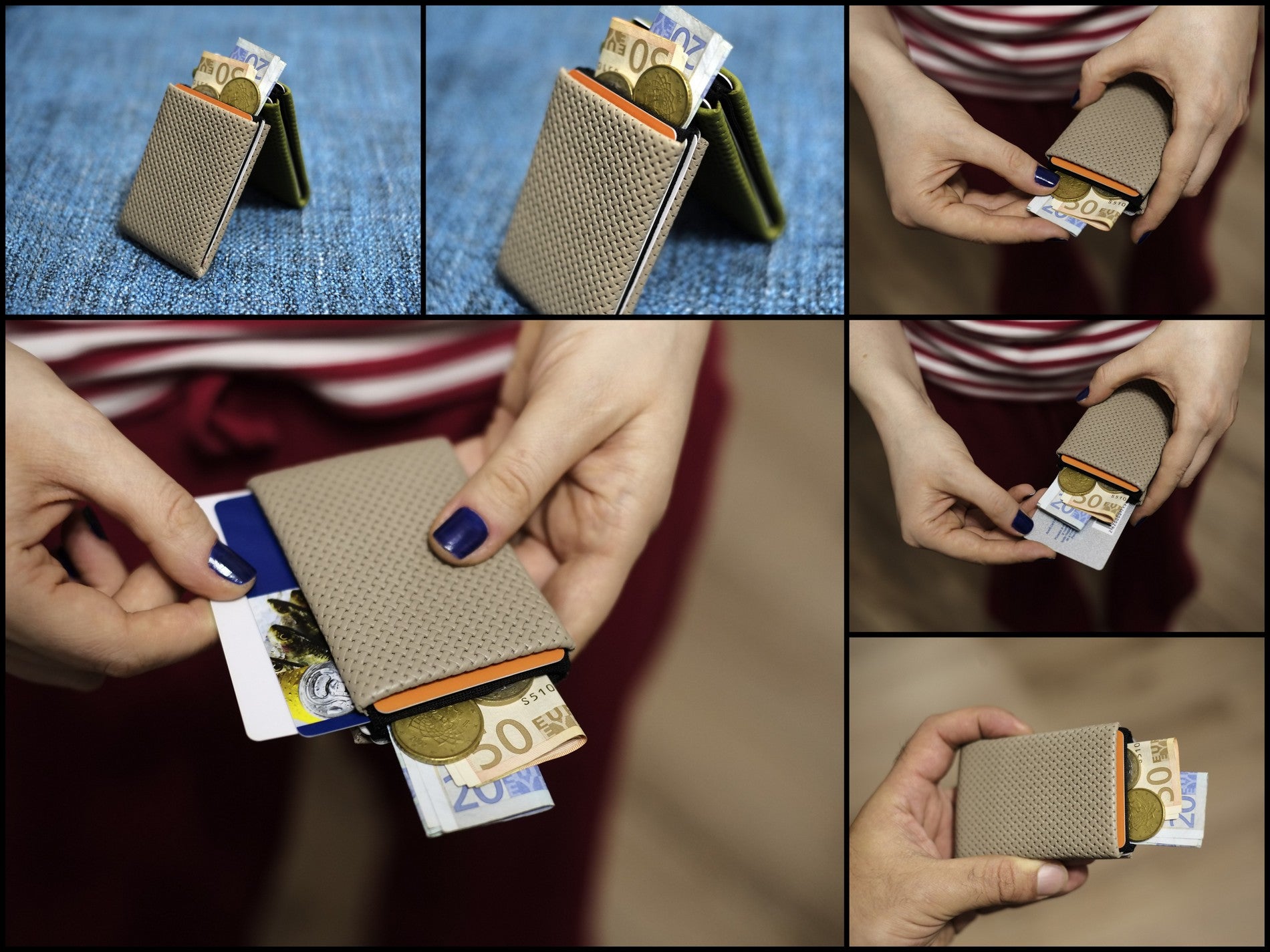 Nero Wallet 02 Design Series - Upgrade Your Wallet Game with Our Leather Minimalist Wallet Collection - RFID blocking 3+2 - minimalist mens wallet