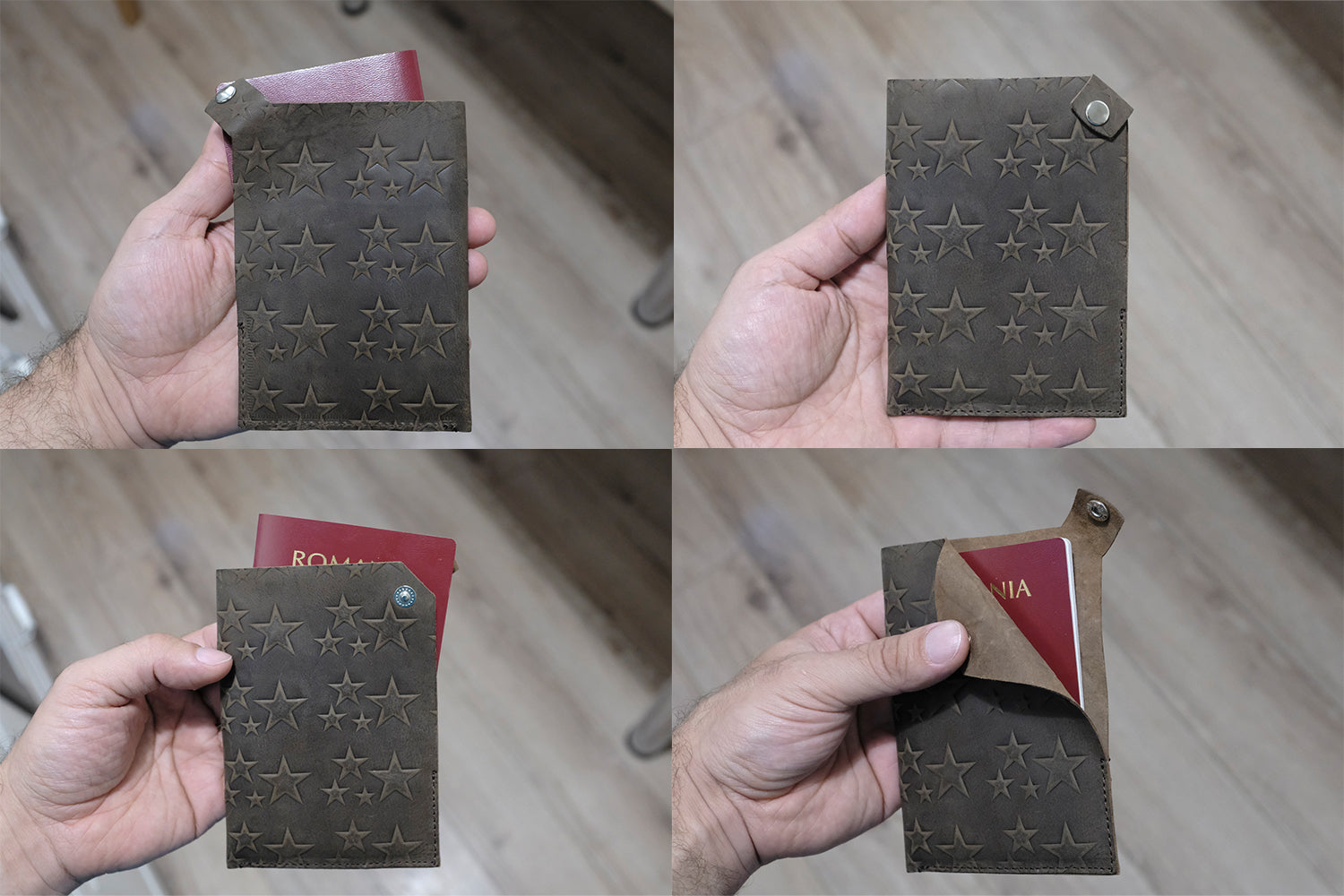 Minimalist Passport cover, Leather Passport holder - minimalist mens wallet