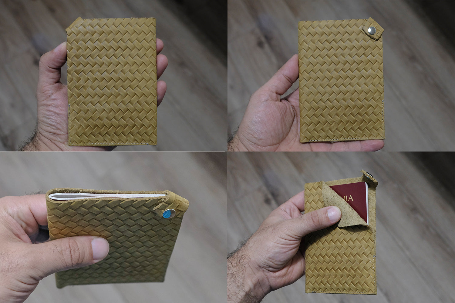 Minimalist Passport cover, Leather Passport holder - minimalist mens wallet