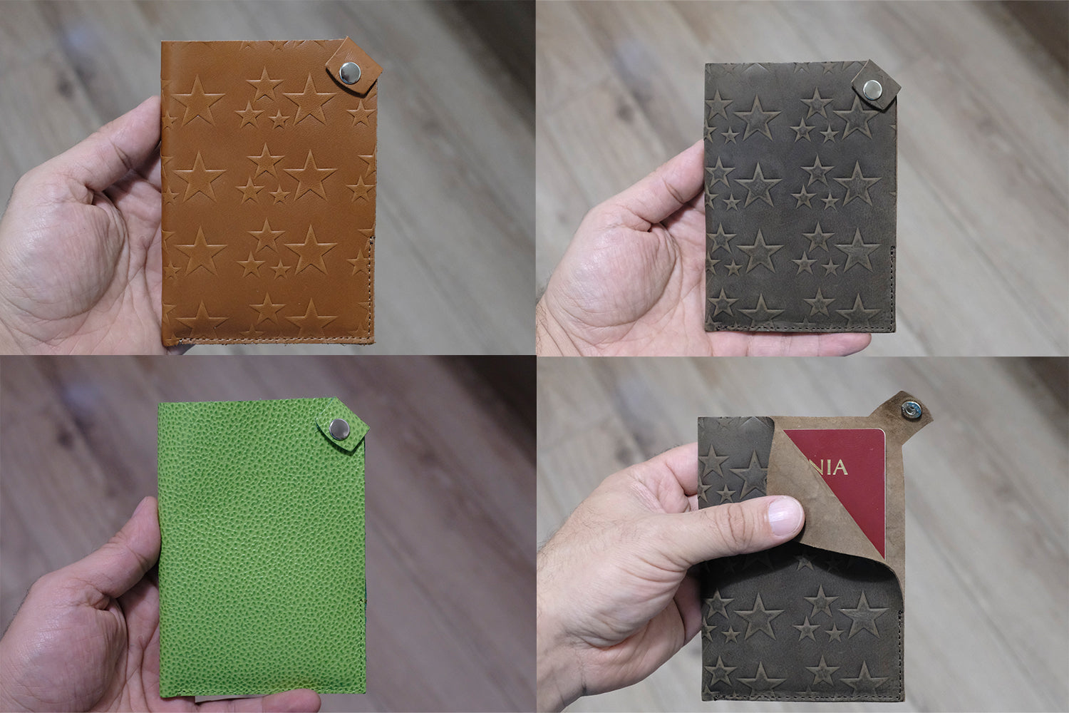 Minimalist Passport cover, Leather Passport holder - minimalist mens wallet